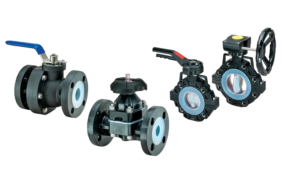 Hybrid-Valves-Banner Hybrid Valves / Fluoropolymer Lined Valves Hero Image